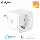 Умная розетка для монитора питания Tuya, стандарт ЕС, 16 А, Беспроводная розетка для умного дома, помощник Google Home совместимый с Alexa, умная розетка enchufe inteligente