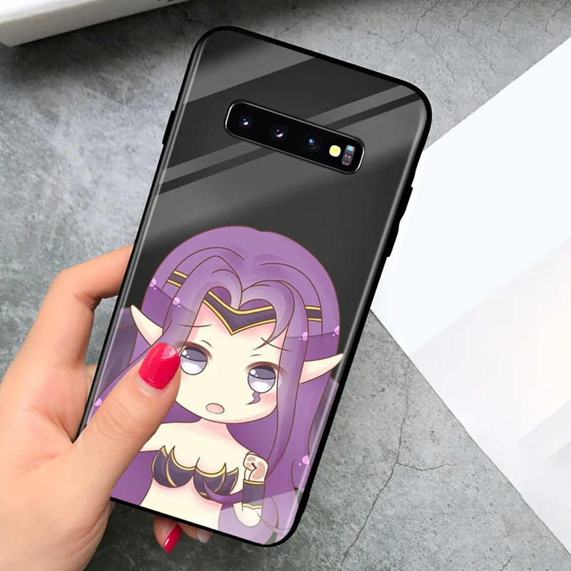 Black TPU Soft Cover Cartoon beauty for Samsung Galaxy S20 Ultra S10 S10e FE 5G S9 S8 S7 S6 Edge Plus Lite Phone Case