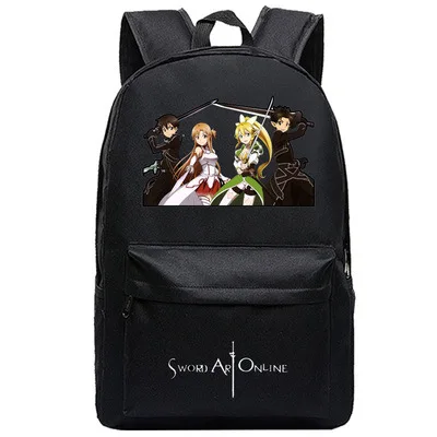 Школьная сумка через плечо Sword Art Online SAO рюкзак для косплея дорожный ноутбука