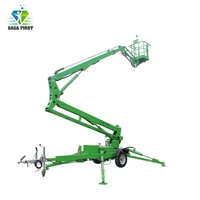 high safety construction aerial lift equipment adjustable cherry picker lift truck