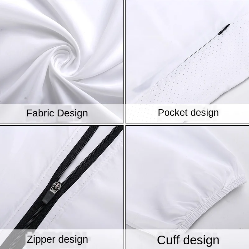 Сверхлегкая куртка для бега с капюшоном мужская спортивная длинным рукавом