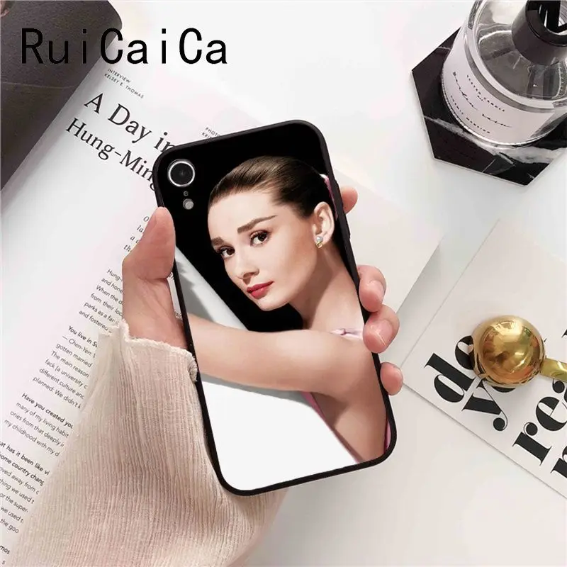 Ruicaica Audrey Hepburn Colorful Cute Phone Case Cover for iPhone 8 7 6 6S 6Plus X XS MAX 5 5S SE XR Fundas Capa | Мобильные