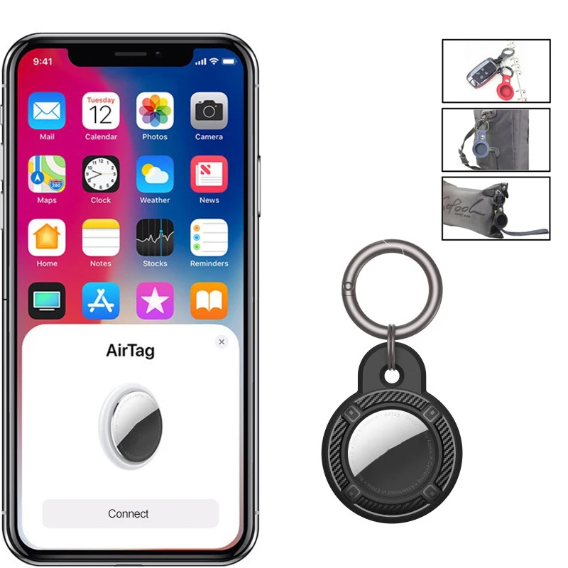 

Мягкий силикон для Apple airtag, локатор, трекер, защитный рукав, против царапин, против потери, пластиковый корпус с брелоком, новинка 2021