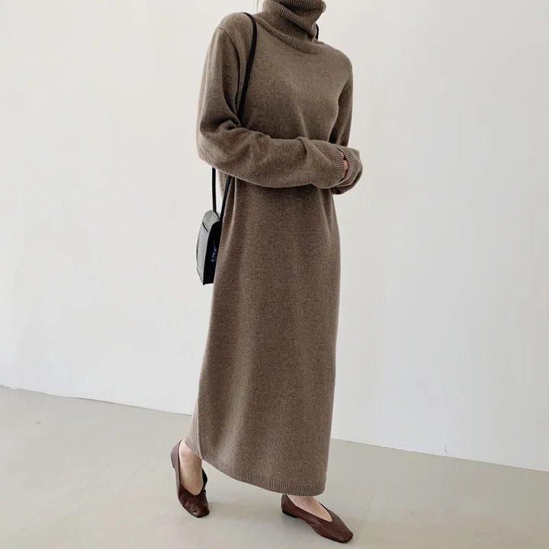 

Костюм из двух предметов, Женский винтажный элегантный вязаный свитер с длинным рукавом и кулиской, мини-платье, модные сексуальные облегаю...