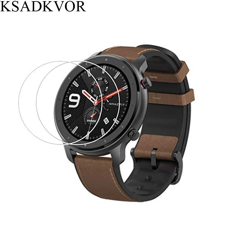 Ksadkvor для Amazfit GTR 47 мм 42 защита экрана твердость 9H закаленное стекло