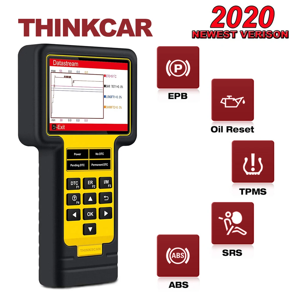 Диагностическая система THINKCAR ThinkScan TS600 ABS/SRS диагностический сканер OBD2 PK CR619 AL619