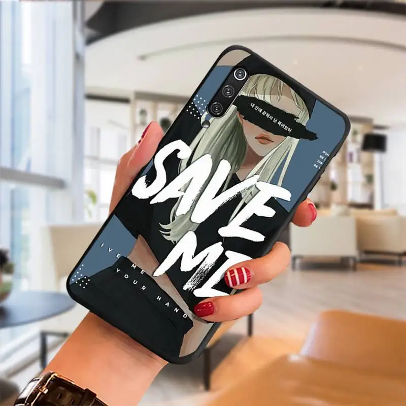 

pepakomi Bts Perfect black Phone Case For Xiaomi pocophone F1 10lite 5 8se pro note2 3 6 8explorer 9t a2lite Cover Fundas Coque