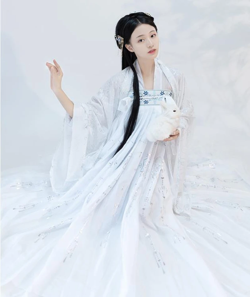 Ewha Rain оригинальный Hanfu Женский студенческий Повседневный супер костюм сказочной