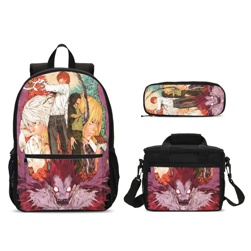 3 шт./компл. Портфолио для школы сумка мальчиков и девочек Harajuku тапочки в виде