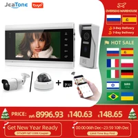 jeatone new tuya smart phone7%e2%80%98%e2%80%99 wifi wireless video intercoms for home indoor monitor doorbell with camera outdoor system