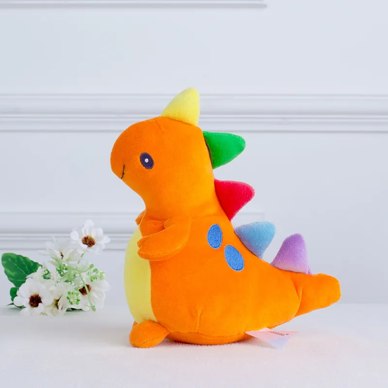 Плюшевая игрушка динозавр Тираннозавр Рекс кукла погремушка с длинным воротом и