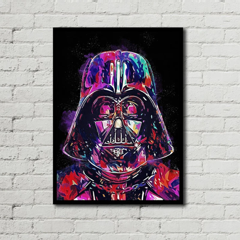 Холщовые постеры из Звездных Войн картина с Дартом Вейдером Йодой настенная