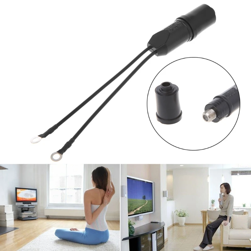 

1PCS TV Antenna 300-75 Ohm Coaxial Cable Matching Transformer UHF/VHF/FM