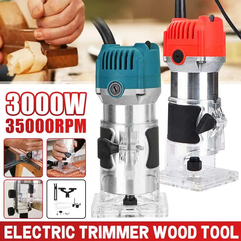 

3000W Electric Trimmer 35000rpm/Min Wood Trimmer Electro Tools Router Wood Milling Machine for Joiners Renovator Woodworking