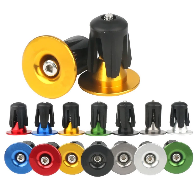 Лидер продаж алюминиевые Заглушки для руля велосипеда 1 пара|Велосипедный руль| |