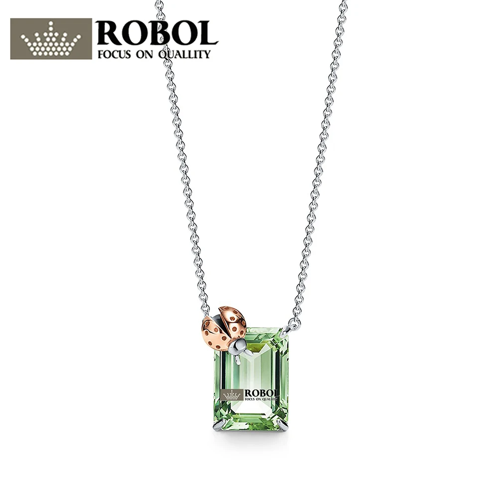 

43 High Quality Original 925 Sterling Silver Jewelry Insect Flower Necklace Jewelry Woman Jewelry Gift Free Shipping Wholesale