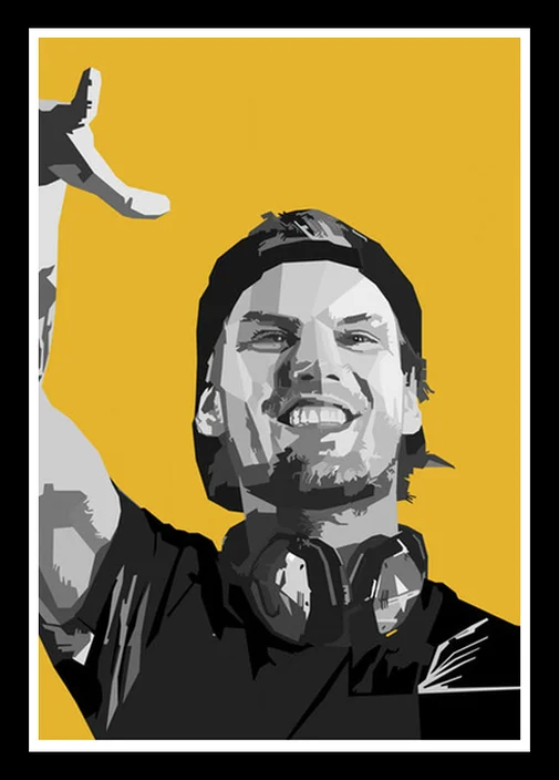 Идеальный JL Avicii Легенда DJ музыка ПЕВЕЦ Звезда современный абстрактный постер