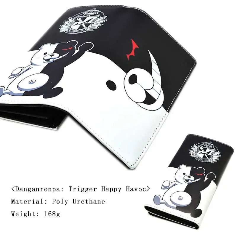 Аниме Danganronpa: Счастливый кошелек Trigger Havoc черно белый медведь снаряд колесо танца