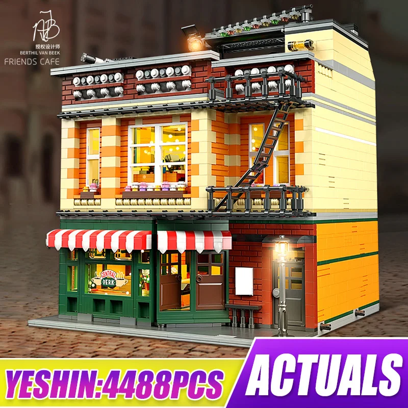 

MOULD KING 16014 City Street View Architecture The MOC-34463 Central Park Cafe Shop MODEL KIT BUILD BLOCK Construction Set TOY