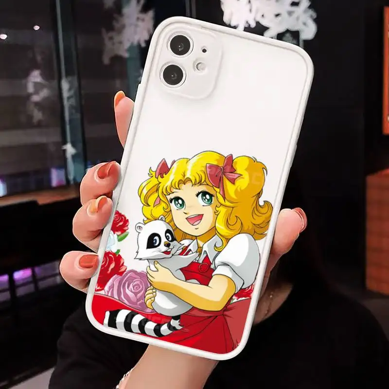 

Candy Anime Manga cute girl high quality Phone Cases matte transparent For iphone 7 8 11 12 plus mini x xs xr pro max cover
