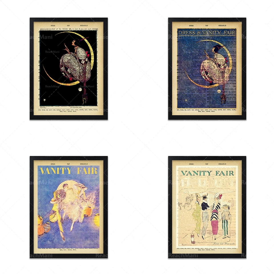 

Vintage magazine cover dictionary art printing