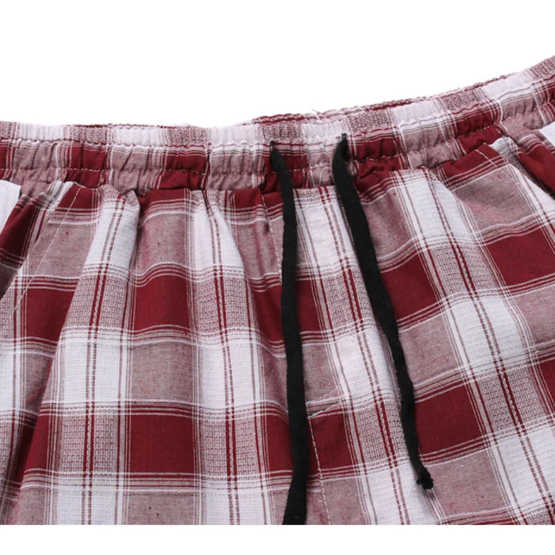 

2021 New Crossover Men's Fashion Checkered Tunic Pants And Slacks Modern Youth Trend M-2XL