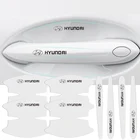 8 шт. наклейки на дверные ручки автомобиля, прозрачная защитная пленка для Hyundai Tucson IX35 Santa Fe I30 I20 Kona Coupe Veloster I40 Getz