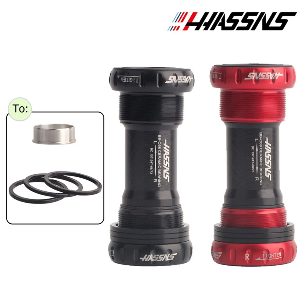 

Mountain Bicycle Ceramic BB Thread Bottom Brackets For 68-73mm Bearing MTB Road Bike Crankset Parts Cycling Bike Accessories
