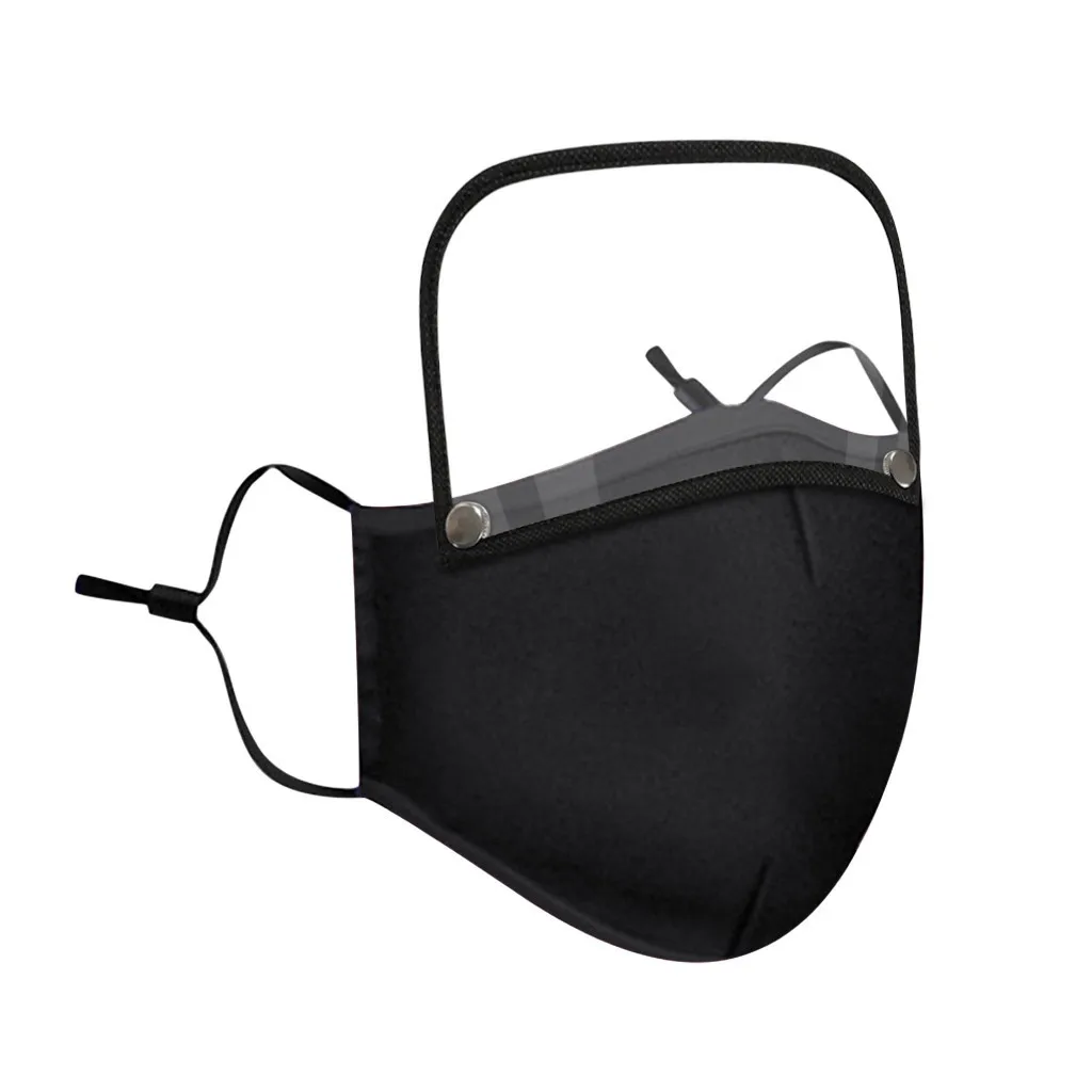 

Face Mask With Filter And Detachable Eye Shield Mouth MaskLuxury Design Scarf ForNose And Mouth Proteccion Washable Reusable
