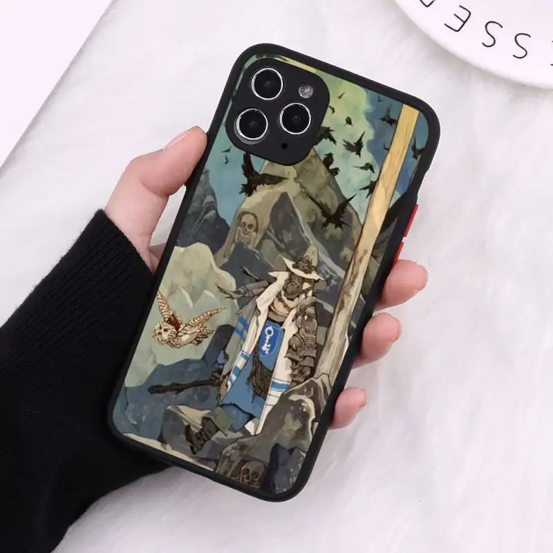 

cartoon anime Creative Illustration Phone Case Matte Transparent For iPhone 12 Mini 11 Pro XR XS Max 7 8 Plus