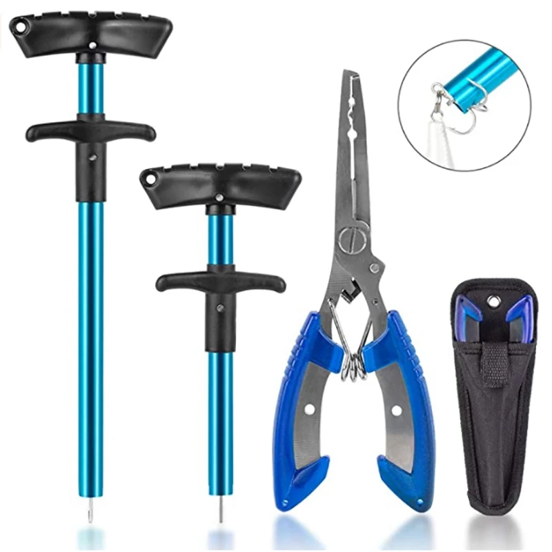 

Fish Hook Remover Fishing Pliers with Sheath Portable Fishing Extractor Tool Set for Fishing