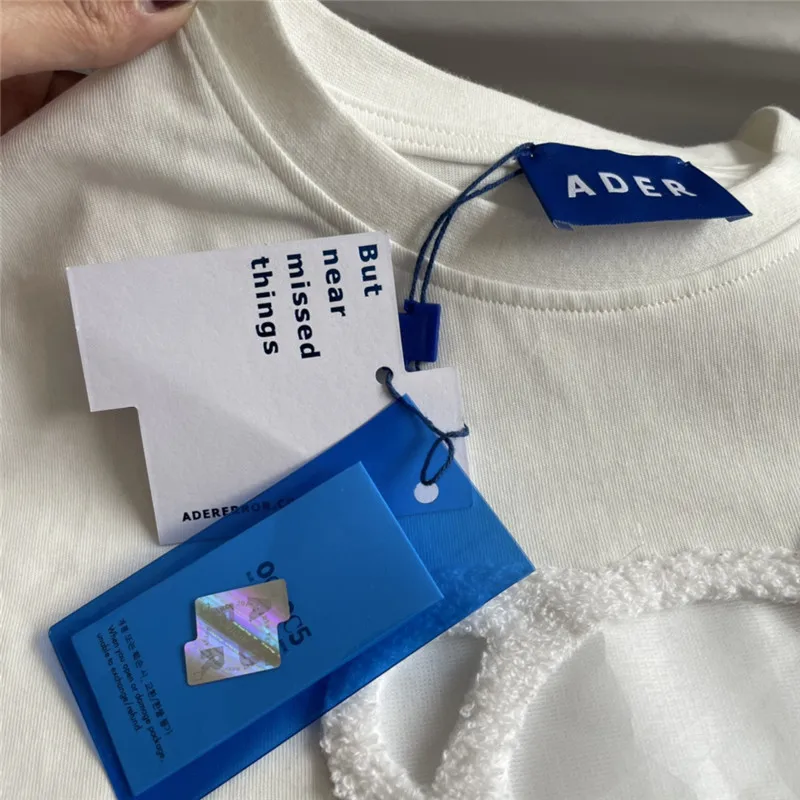 

Embroidered Patch Bear Adererror T Shirts Men Women Best QualityTop Tees Ader Error T-shirt