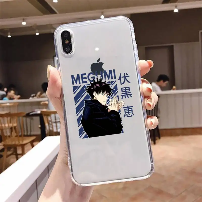 

Hot Anime Jujutsu Kaisen Phone Case For iphone 12 11 8 7 6s 6 5 5s 5c se plus mini x xs xr pro max Transparent soft