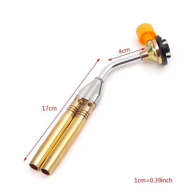 

Butane Jet Flame Torch Double Tube Brazing Gas Blowtorch Lighter Burner Outdoor Camping Gun