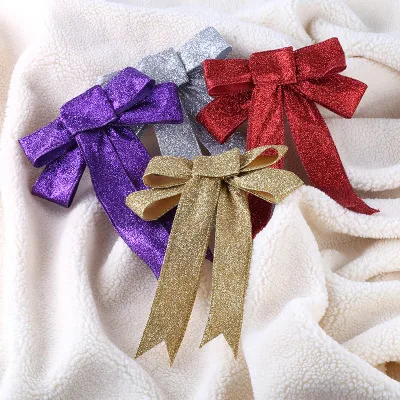 23 см большой Рождественский бант елочные украшения для нового года