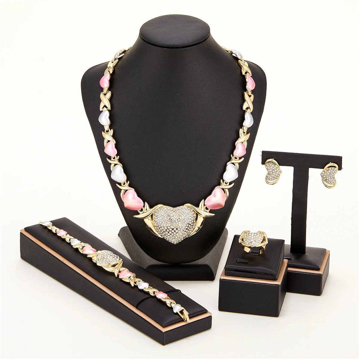 2021 Dec hot I Love you Jewelry XOXO набор украшений для женщин xoxo комплект ожерелья 14kt золото