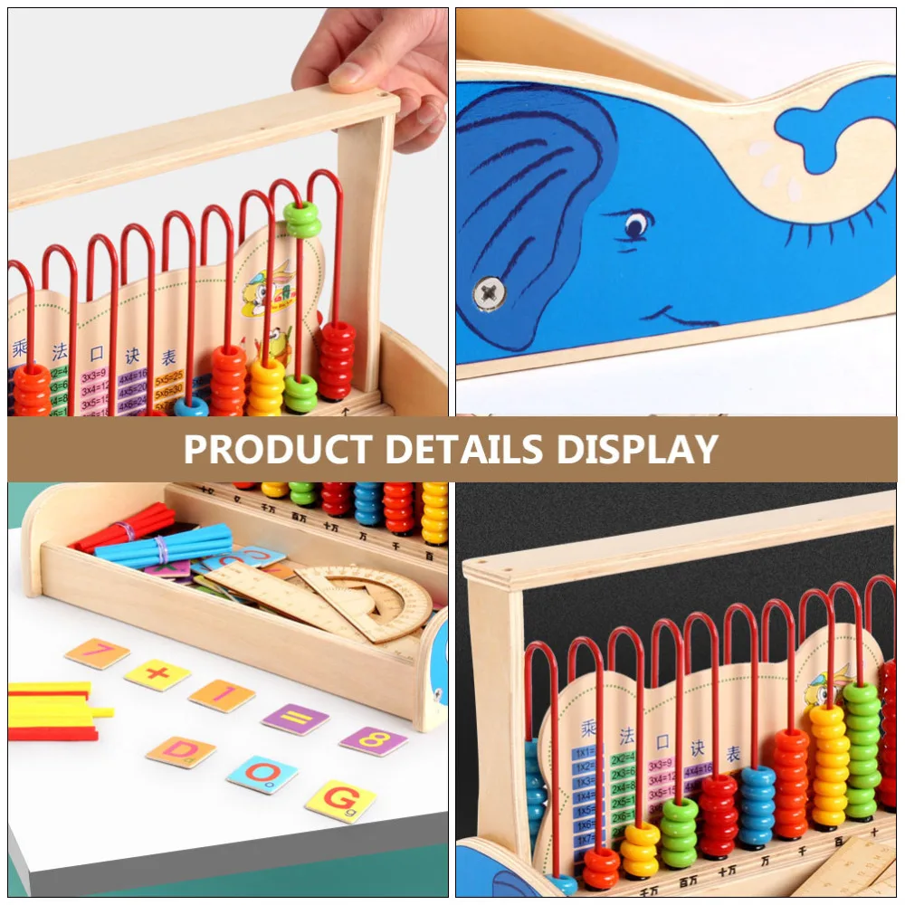 

1 Set Multi-function Digital Calculation Frame Ten Grade Arithmetic Abacus Frame