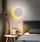 Сенсорный выключатель, настенный светильник, Сенсорная лампа в скандинавском стиле, Круглый прикроватный светильник, светодиодный настенный светильник для спальни, гостиной, Домашний Светильник для лестницы