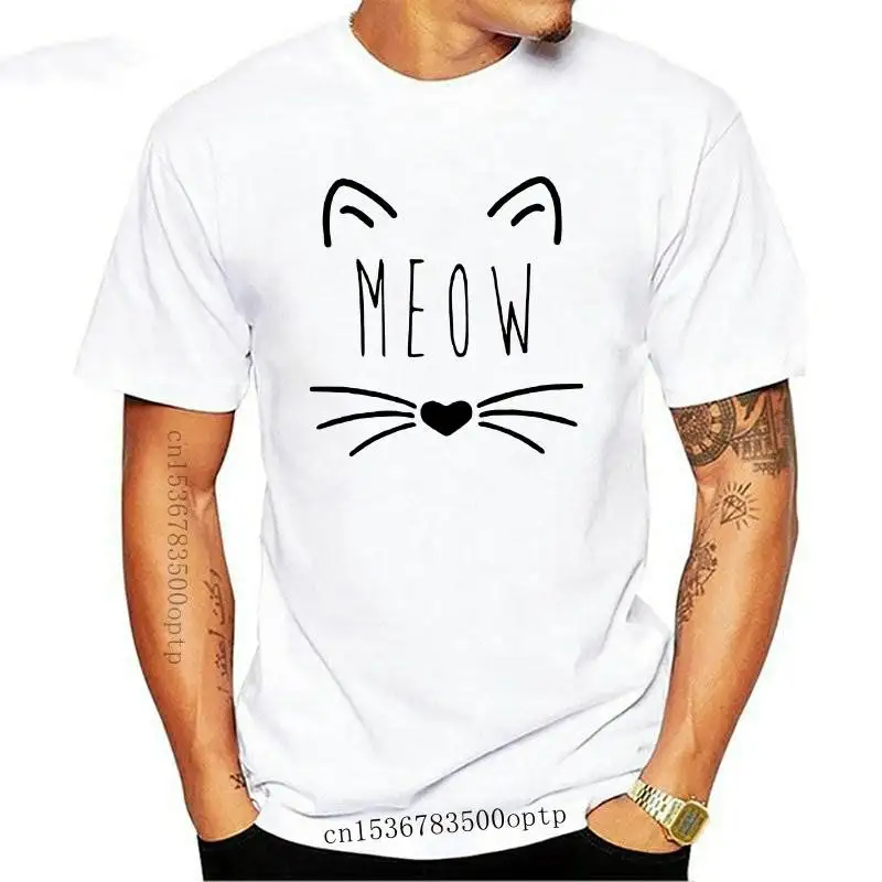 

Футболка с надписью «Meow cat»