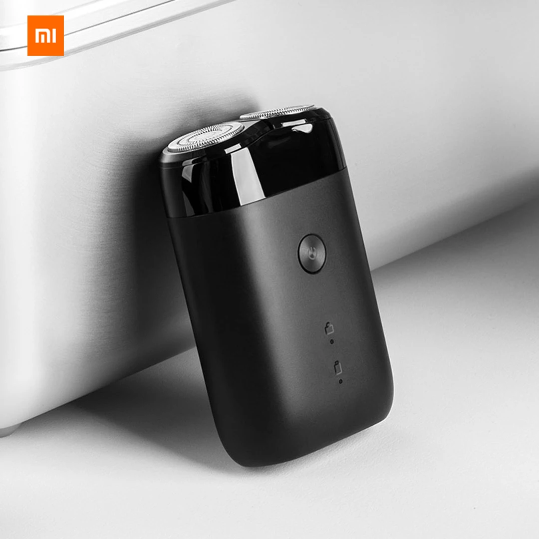 Оригинальная электрическая бритва Xiaomi, вращающаяся двойная головка для мытья всего тела, тип-c зарядка, бесшумный двигатель, двойная безопасная защита