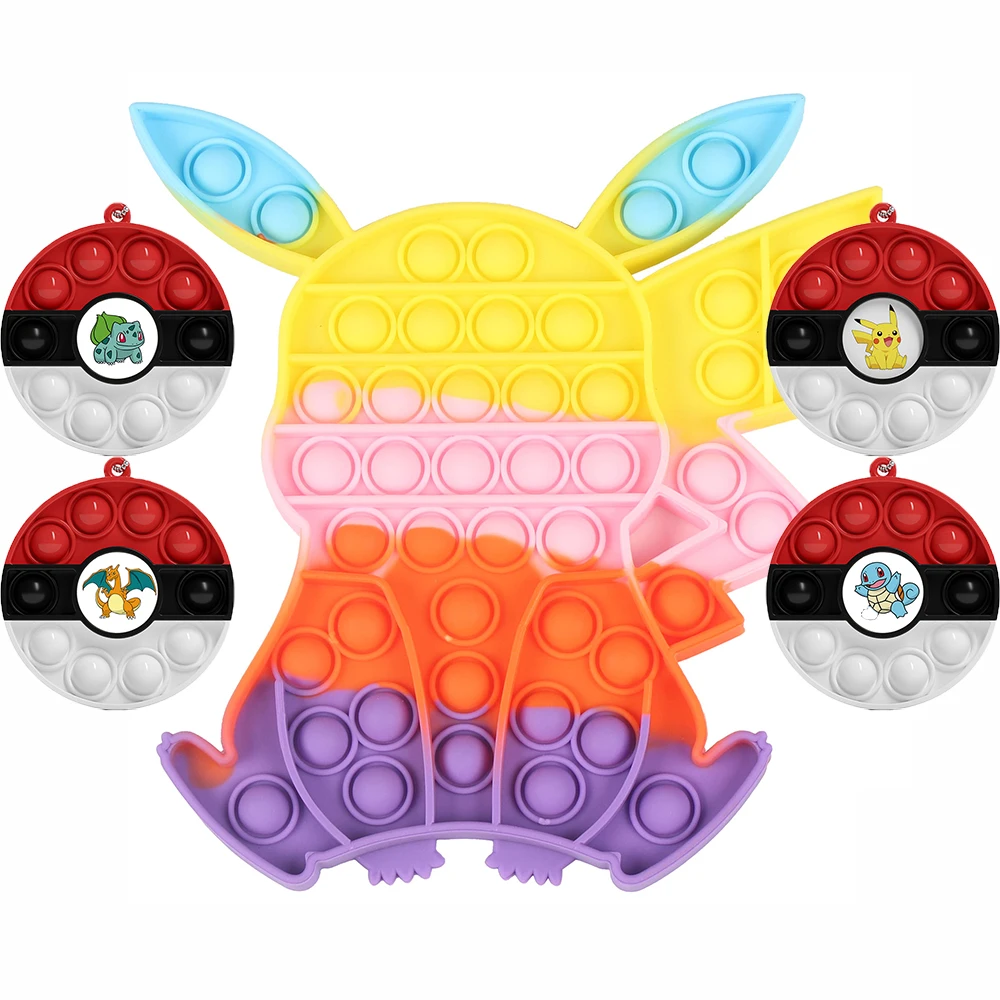 

20.5Cm GoBang Fidget Toys lot pas Pokemon Kawaii Pikachu Bulbasaur Squirtle Charizard Figet Relieve Autism Dropshipping for Kid