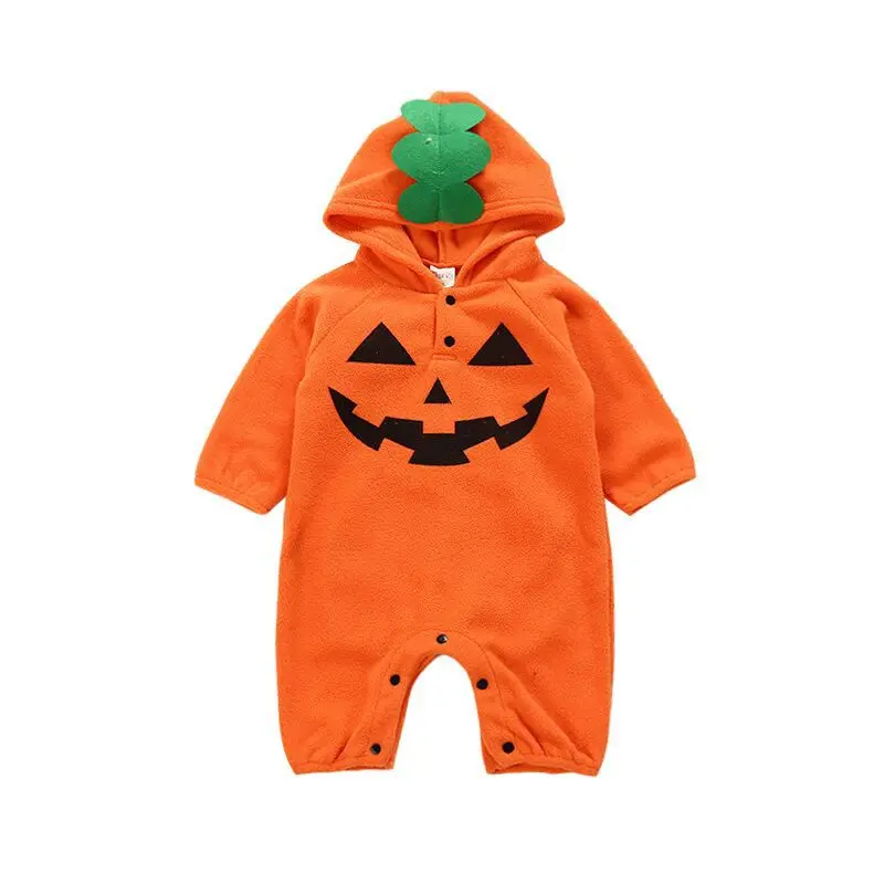 

Autumn and Winter Polar Fleece Baby Costume, Halloween Costume, Pumpkin Funny Little Monster Suit All-match Baby Clothes