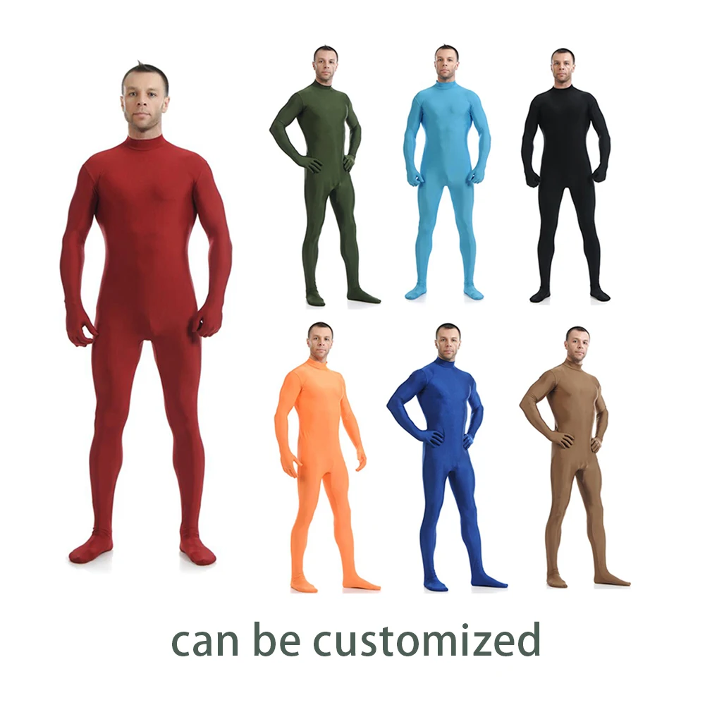 Костюм зентай из спандекса одежда костюм кожи Комбинезон Костюмы на Хэллоуин