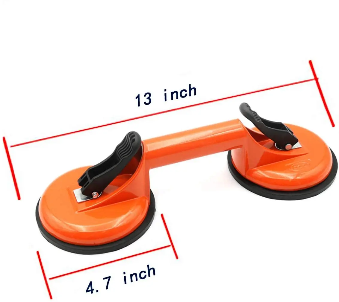 

Glass Lifting Suction Cups Heavy Duty Vacuum Handle Holder to Lift Large Glass/Floor Gap Fixer for Tiles Mirror Granite Lifting