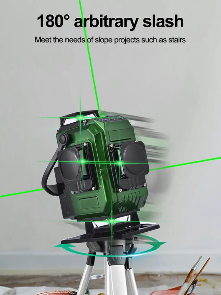 Лазерный уровень 16-линейный инфракрасный мощный светильник с дистанционным