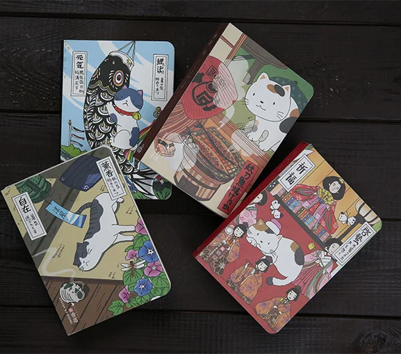 Сонный горный блокнот с кошкой (1 шт.)|Записные книжки| |