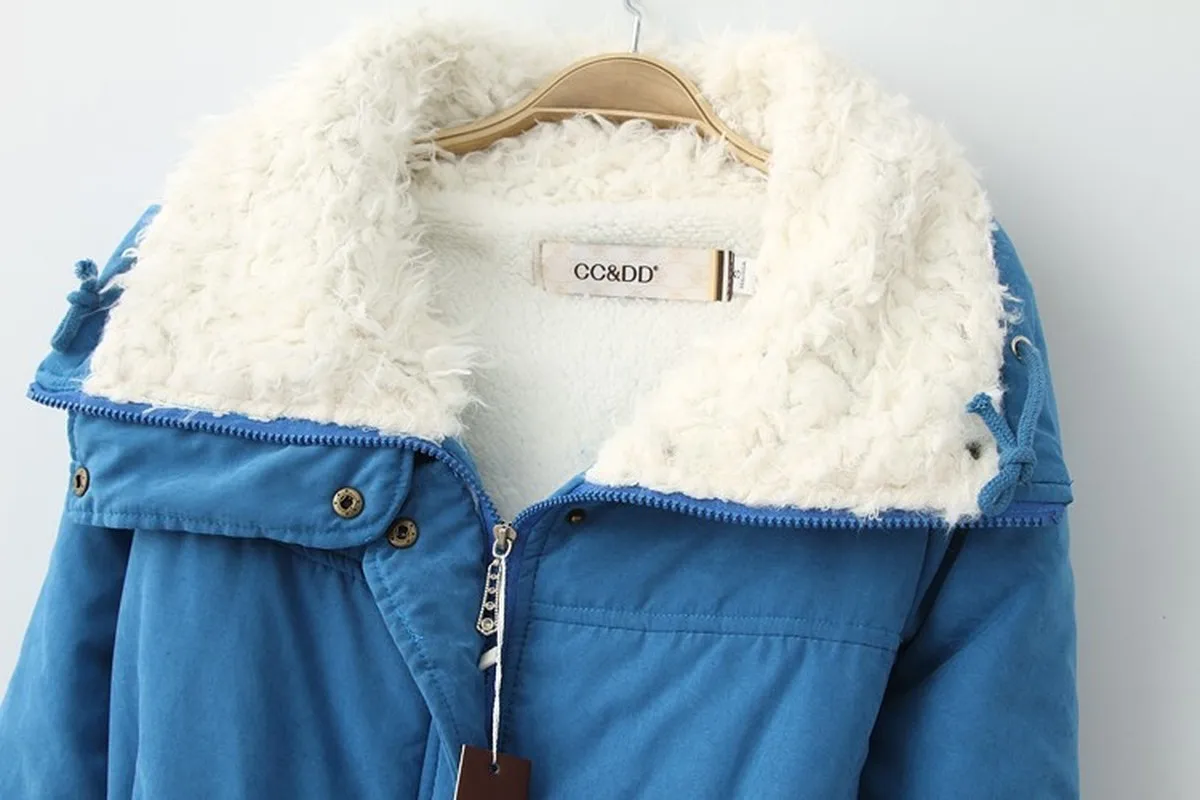 Новое модное зимнее женское толстое хлопковое пальто повседневное длинное