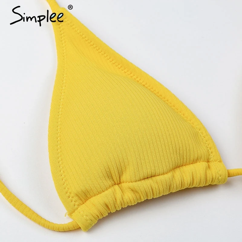 Женский купальник Simplee пуш ап с мягкими чашечками сексуальный регулируемым