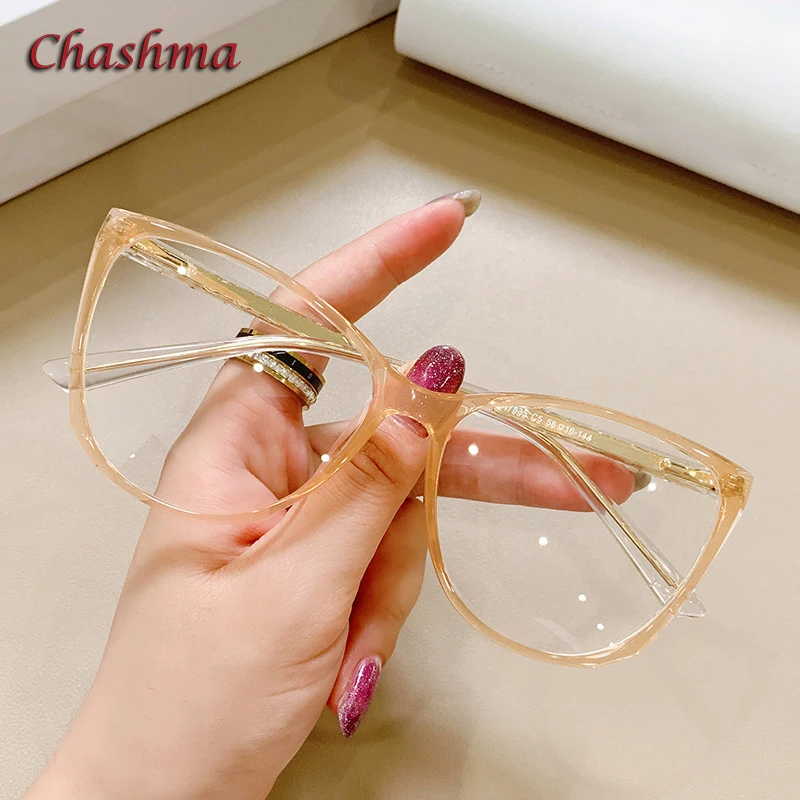 Женские очки кошачий глаз Chashma оправа для солнцезащитных очков TR 90 модные в