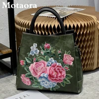 motaora luxury women shoulder bag 2022 new high quality embroidered women handbags chinese style embossed crossbody bag ladies